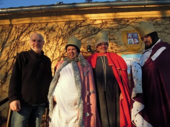 Tři králové v Domovu pod hradem Žampach 6.1.2015