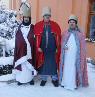 Tři králové v Domovu pod hradem Žampach 6.1.2015