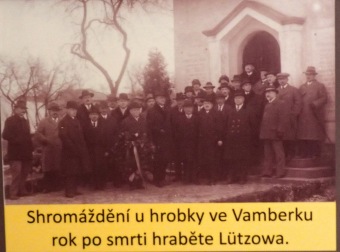 16.1. 2016 Vzpomínkový akt Vamberk - Dr. František Lützow (*1849 - +1916)  - 100 let od úmrtí.