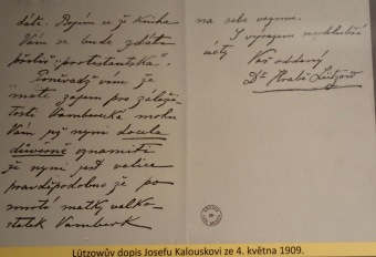 16.1. 2016 Vzpomínkový akt Vamberk - Dr. František Lützow (*1849 - +1916)  - 100 let od úmrtí.
