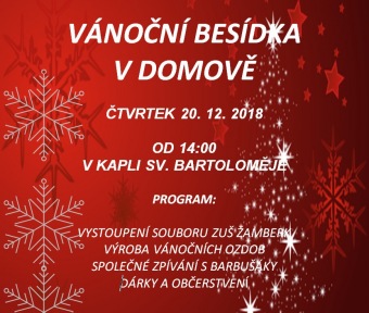 2018 Vánoční besídka domova (20.12.)