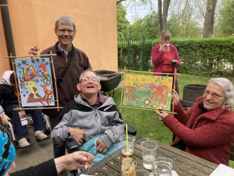 2023 Oslava 55. narozenin pana Jaroslava Trilče s výstavou obrazů  (18.5.)