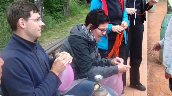 10. - 12.6. 2016 Přehazovaná Dřevěnice - XXI. ročník národního turnaje -  disko na hřišti a večerní ohňostroj