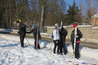 2017 Vycházka na běžkách v okolí domova (27.1.)