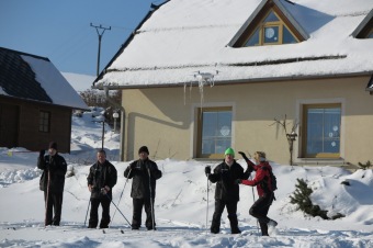 2017 Vycházka na běžkách v okolí domova (27.1.)