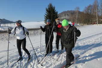 2017 Vycházka na běžkách v okolí domova (27.1.)