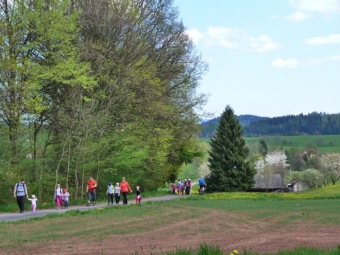 Přes tři hrady - stanoviště a trasy - Žampach -  7.5. 2016
