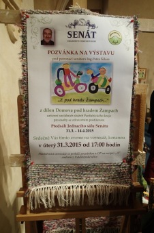 31.3. - 13.4.2015 - Výstava v budově Senátu "Z pod hradu Žampach..."