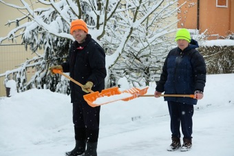 2017 Práce obyvatel v zimním období a krásy zimy