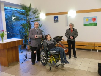 2020 Tomáš Rybička - zahájení výstavy obrazů - kostel  ČCE Letohrad (13.2.)