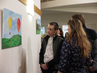 2020 Tomáš Rybička - zahájení výstavy obrazů - kostel  ČCE Letohrad (13.2.)