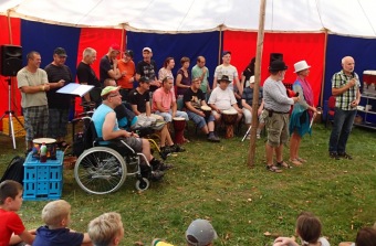 14.9. 2016 Barbušáci zahráli a zazpívali pro pacienty v Hamzově léčebně - Luže Košumberk