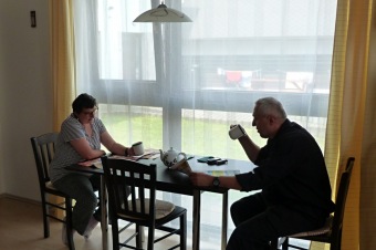 29.6. 2016 - Z prohlídky bytů služby CHB Žamberk panem starostou Města Žamberk Jiřím Dytrtem