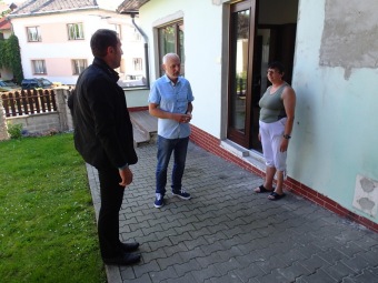 29.6. 2016 - Z prohlídky bytů služby CHB Žamberk panem starostou Města Žamberk Jiřím Dytrtem