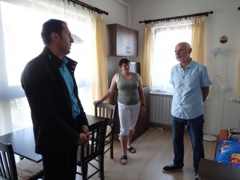 29.6. 2016 - Z prohlídky bytů služby CHB Žamberk panem starostou Města Žamberk Jiřím Dytrtem