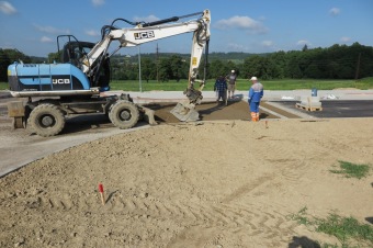 Příprava projektu Transformace DPH Žampach –  nové domácnosti Nad Bažantnicí Letohrad - převzetí staveniště dne 13.6. 2017