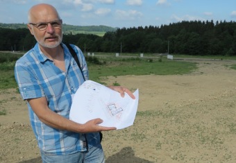 Příprava projektu Transformace DPH Žampach –  nové domácnosti Nad Bažantnicí Letohrad - převzetí staveniště dne 13.6. 2017