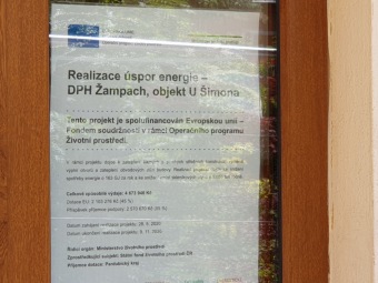 Realizace úspor energie - objekt U Šimona - rekonstrukce CDA