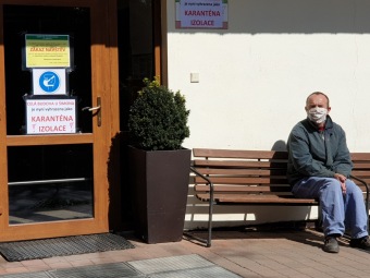 Budova U Šimona před rekonstrukcí jako vyhrazený prostor pro karanténu a izolaci...