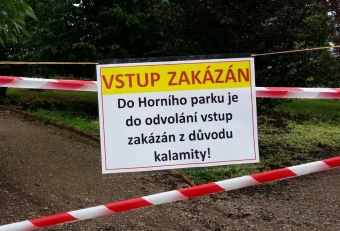 Škody a jejich likvidace v Arboretu Žampach po noční bouři dne 8.7.2015