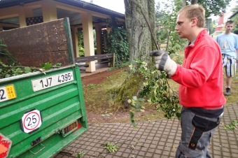 Škody v Arboretu Žampach po noční bouři dne 8.7.2015