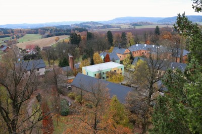 Žampach arboretum  - pohled z korun stromů horního parku  (3)