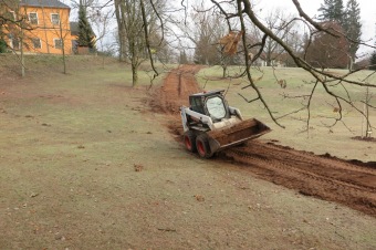 2018 Stavba nové cesty v dolním parku Arboreta Žampach