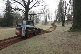 2018 Stavba nové cesty v dolním parku Arboreta Žampach