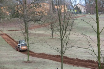 2018 Stavba nové cesty v dolním parku Arboreta Žampach
