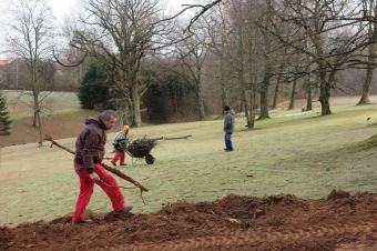 2018 Stavba nové cesty v dolním parku Arboreta Žampach
