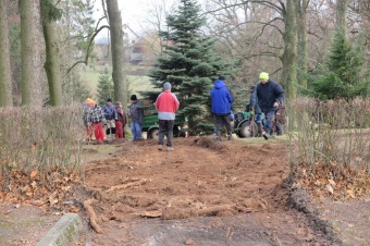 2018 Stavba nové cesty v dolním parku Arboreta Žampach