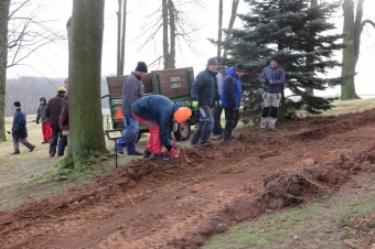 2018 Stavba nové cesty v dolním parku Arboreta Žampach