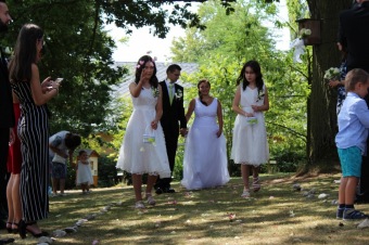 Svatební obřady v Arboretu Žampach - horní park (srpen 2018)