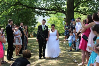 Svatební obřady v Arboretu Žampach - horní park (srpen 2018)
