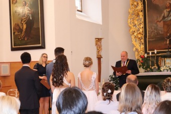 Svatební obřad v kapli - říjen 2020 - déšť