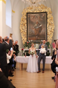 Svatební obřad v kapli - říjen 2020 - déšť