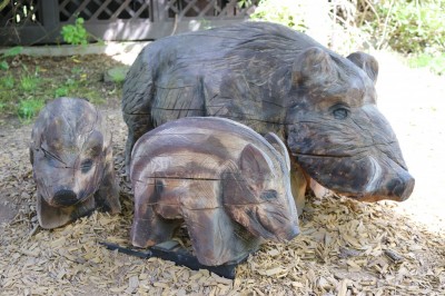 Žampach Arboretum - dřevořezby - jaro 2022 (2)