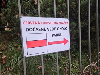 2025 Úprava centrální cesty horním parkem arboreta (10/25 - 04/26)