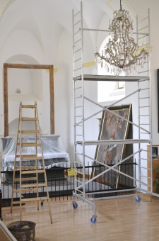 2013 - 2015 RESTAUROVÁNÍ OLTÁŘE z kaple sv.Bartoloměje, MgA.Blanka Valchářová, ak.mal. a rest.