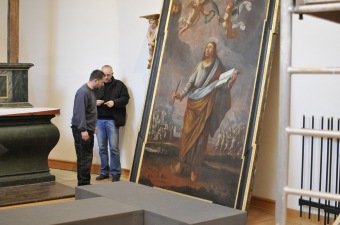 2013 - 2015 RESTAUROVÁNÍ OLTÁŘE z kaple sv.Bartoloměje, MgA.Blanka Valchářová, ak.mal. a rest.