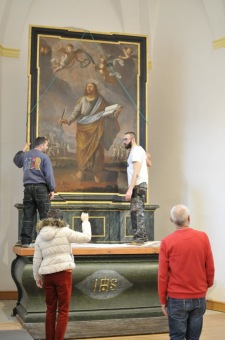 2013 - 2015 RESTAUROVÁNÍ OLTÁŘE z kaple sv.Bartoloměje, MgA.Blanka Valchářová, ak.mal. a rest.