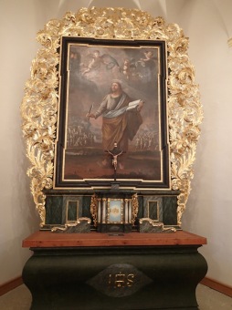 2013 - 2015 RESTAUROVÁNÍ OLTÁŘE z kaple sv.Bartoloměje, MgA.Blanka Valchářová, ak.mal. a rest.