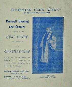 PŘEDNÁŠKOVÉ TURNÉ Františka Lützowa USA, 1912 (scan kroniky)