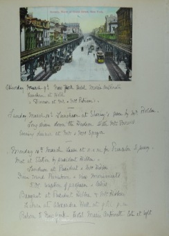 PŘEDNÁŠKOVÉ TURNÉ Františka Lützowa USA, 1912 (scan kroniky)