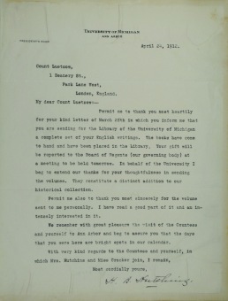 PŘEDNÁŠKOVÉ TURNÉ Františka Lützowa USA, 1912 (scan kroniky)