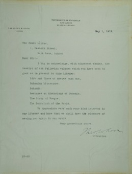 PŘEDNÁŠKOVÉ TURNÉ Františka Lützowa USA, 1912 (scan kroniky)