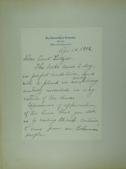 PŘEDNÁŠKOVÉ TURNÉ Františka Lützowa USA, 1912 (scan kroniky)