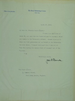 PŘEDNÁŠKOVÉ TURNÉ Františka Lützowa USA, 1912 (scan kroniky)