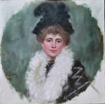 Dr. František Lützow (a choť) - obrazy během restaurování