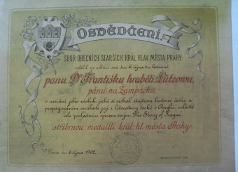 Archivní materiály - Dr. František Lützow